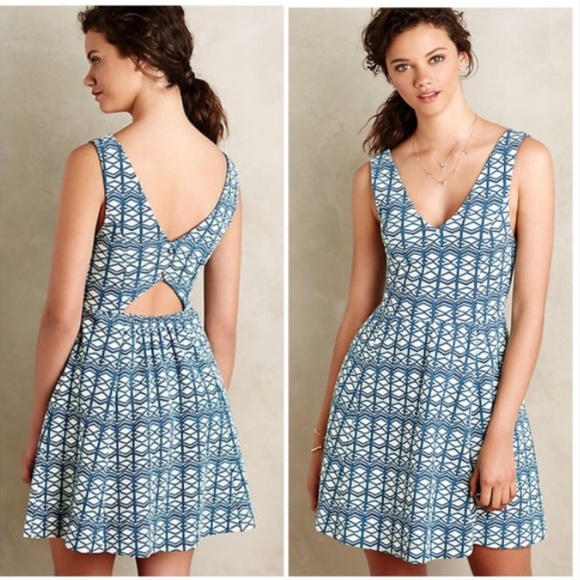 Anthropologie Dresses & Skirts - Maeve Anthropologie Cut-Out Double-V Dress Size 8